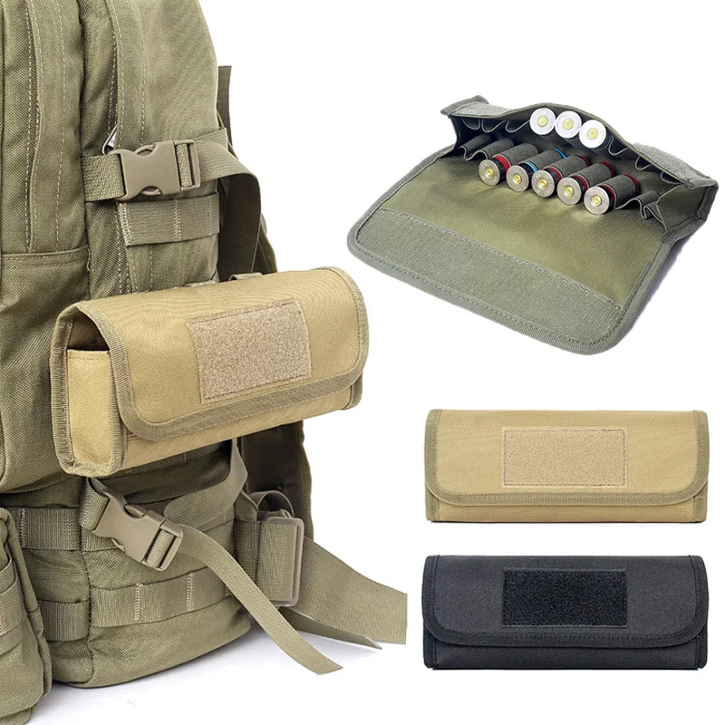 

18 Round Tactical Shell Holder Ammo Bag 12/20 Gauge Shotgun Cartridges Bullet Pouch Hunting Shooting Military Molle Waist Bag