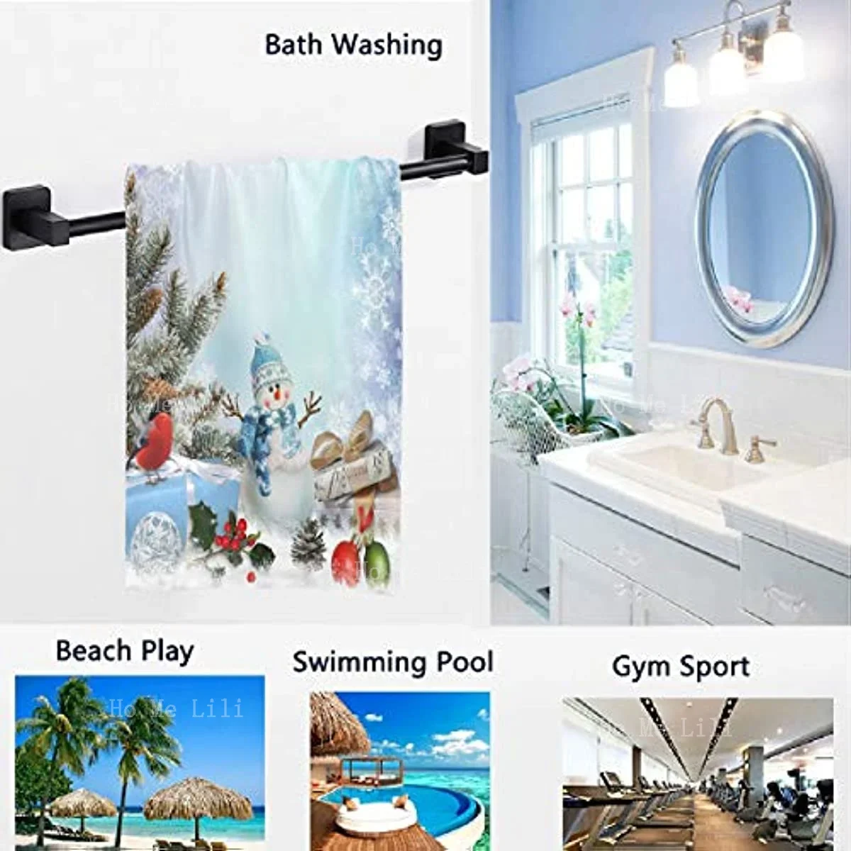 Большое полотенце из микрофибры для рук