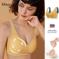 meooliisy beauty back no wire vest bras for women comfortable yoga sports lingerie seamless push up lady underwear m to xxl