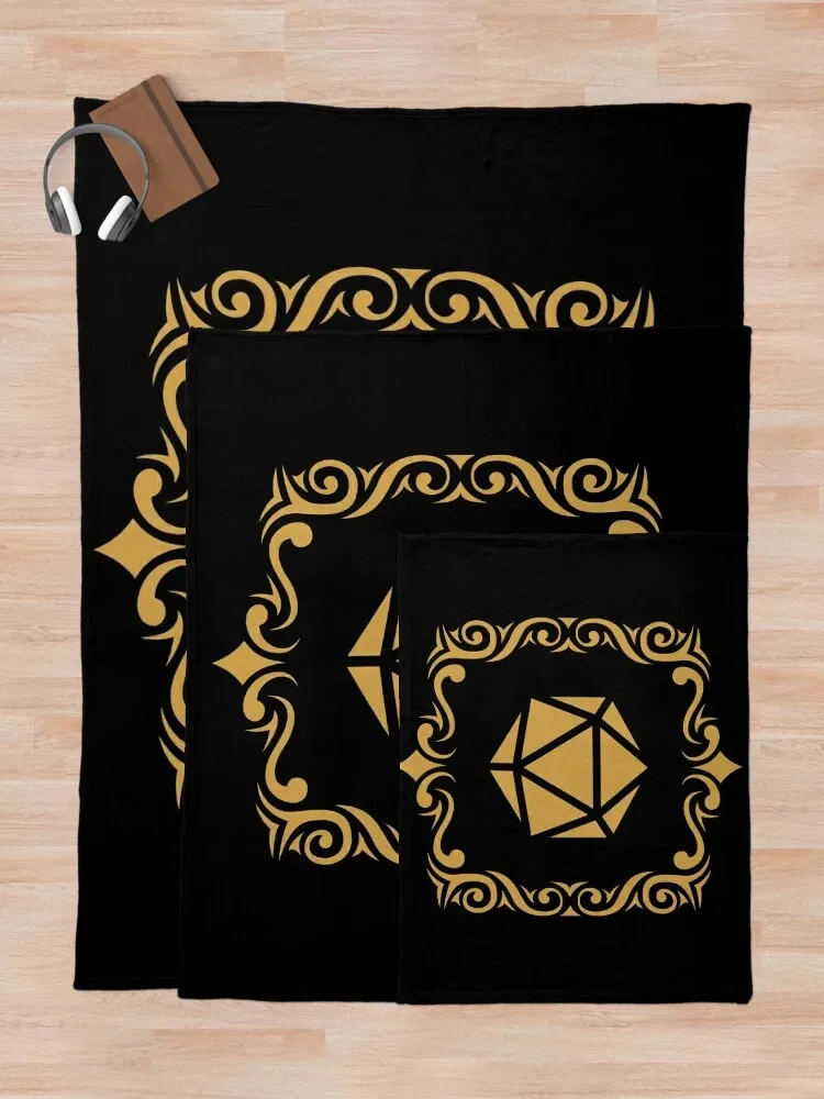 Одеяло в виде родовых игральных костей D20 настольное покрывало для ролевых игр