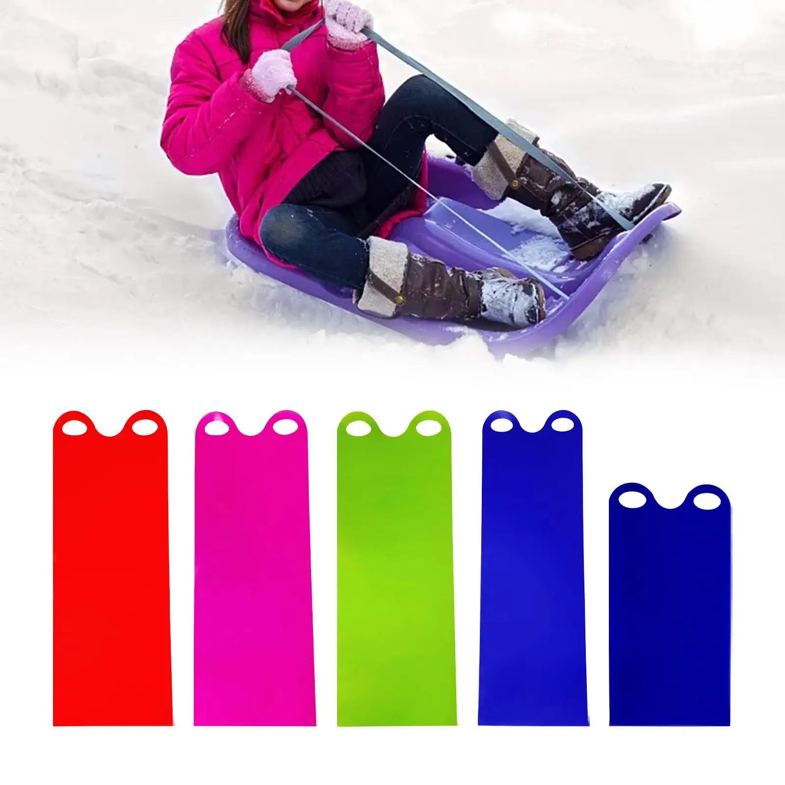 

Snow Board Mat Snowboard Sled Roll up Sled Flexible Snow Sled Flying Carpet with Handles Sand Sled Snow Sledding Equipment