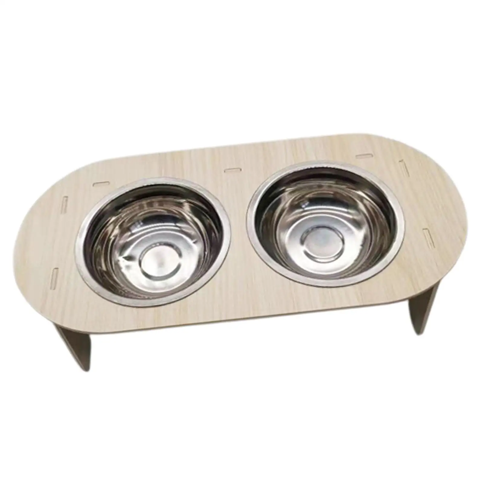 Деревянная поднимающаяся миска для щенков и кошек подставка съемная с гладкой