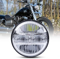 new style 5 75 inch led headlight projector chromeblack 5 34 led drl motorbike headlights for sportster 883 xl883 fxcw dyna