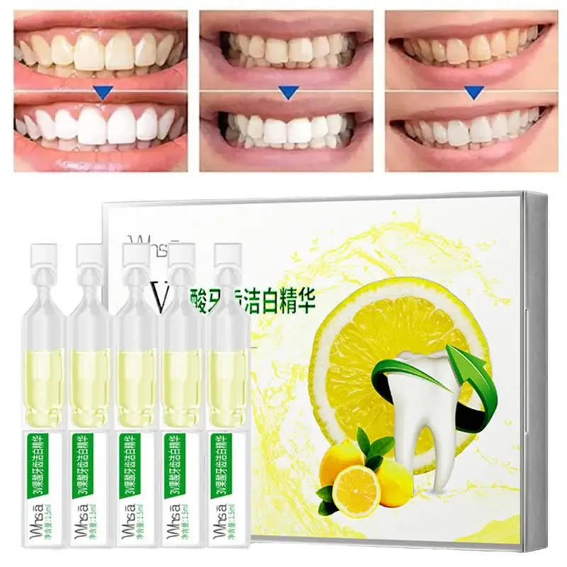 

Teeth Whitener 10pcs Instant Bright Teeth Whitener No Sensitivity Tooth Whitener Removes Coffee And Tea Stains Travel-Friendly