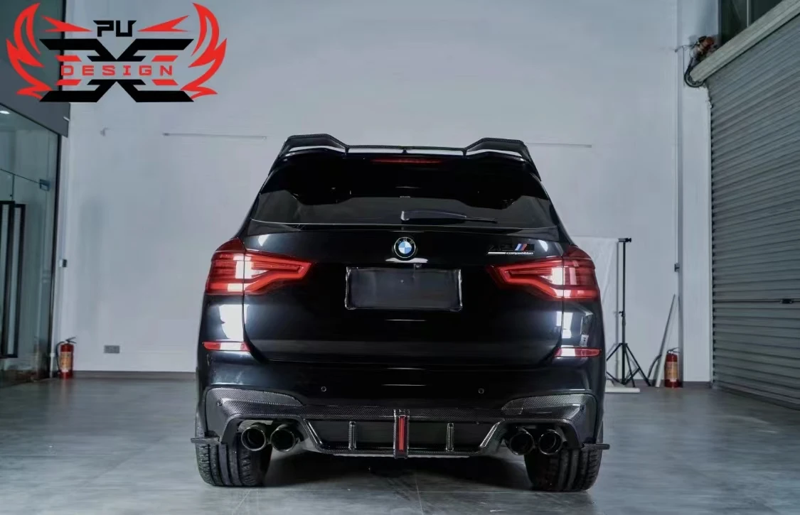 Передний бампер из углеродного волокна для BMW X3M F97 19-21 передний задний диффузор
