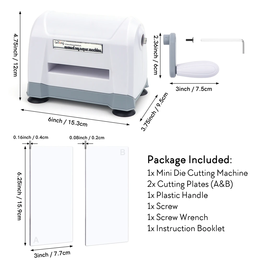Белый мини-набор ручных машин для высечки портативная машина и тиснения
