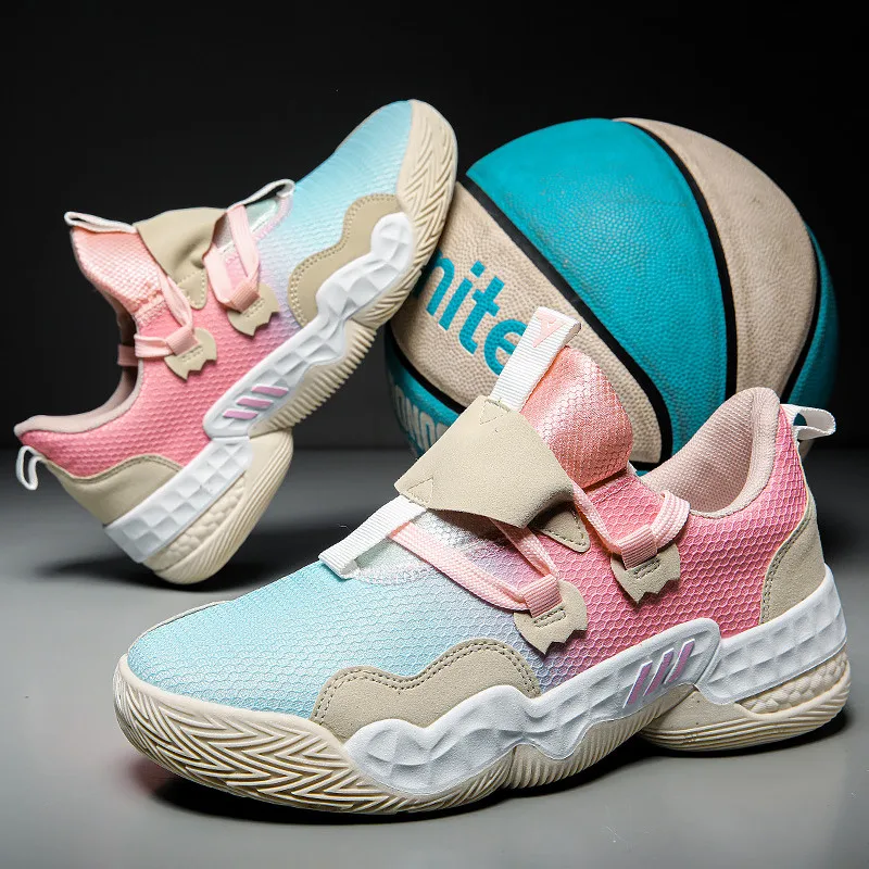 High Quality Mesh Platform Men's Basketball Shoes Anti-skid Wear Resistance Fitness Shoes Men Breathable Men Basketball Sneakers