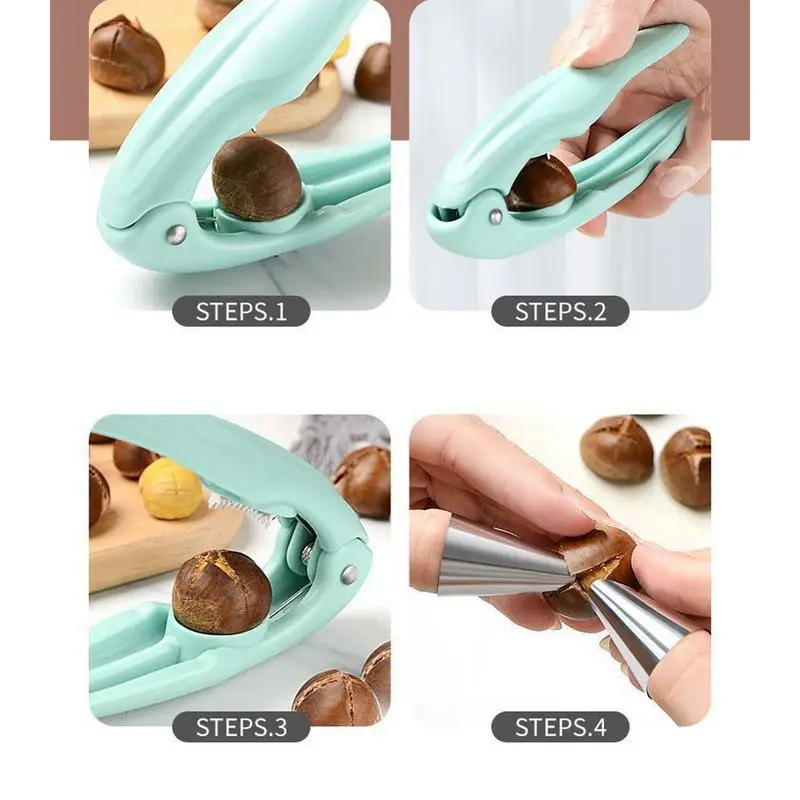 Инструменты для открывания гаек овощечистка каштанов нескользящая ручка зажим