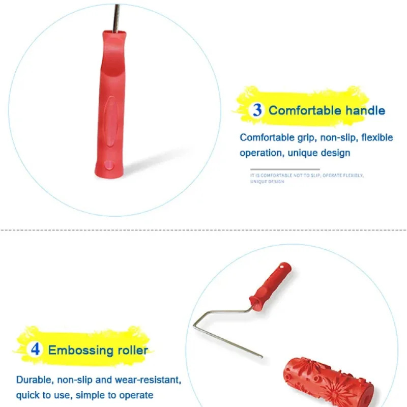 Печатный ролик для тиснения художественный диатомит резиновый текстурный