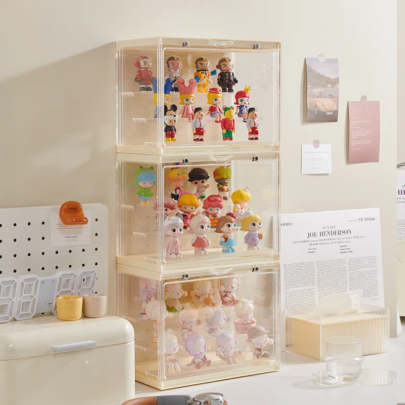 

Blind Box Storage Display Showcase Acrylic Mystery Box Doll Display Cabinet Dust-proof Toys Figure Storage Box Organizer