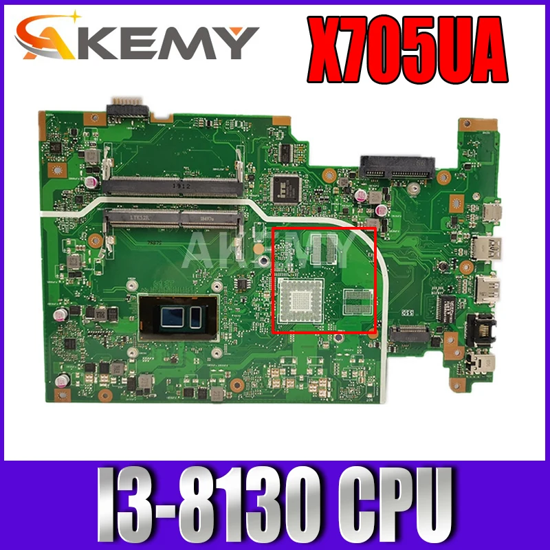 

Материнская плата I3-8130 для ноутбука ASUS Vivobook 17 X705UQ x705пароль