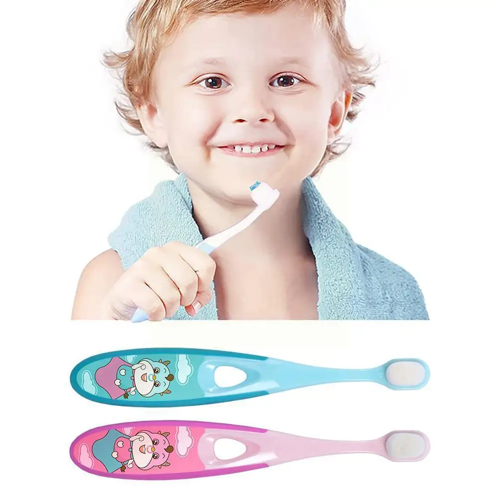 

2022 3-12 Years Old Ten Thousand Soft Bristles Deep Cleaner Toothbrush Dental Children's Care Cleaning Brush Tongue Ma T5Q8