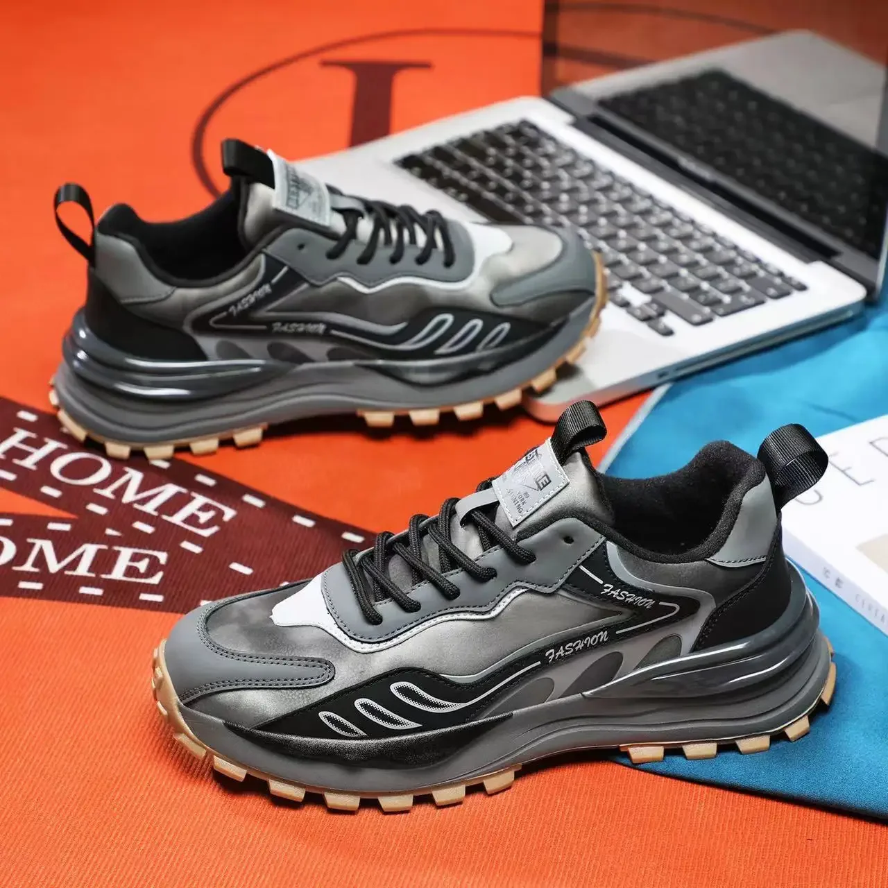 

Кроссовки мужские зимние с хлопковой подкладкой, повседневная универсальная спортивная обувь для бега на толстой подошве