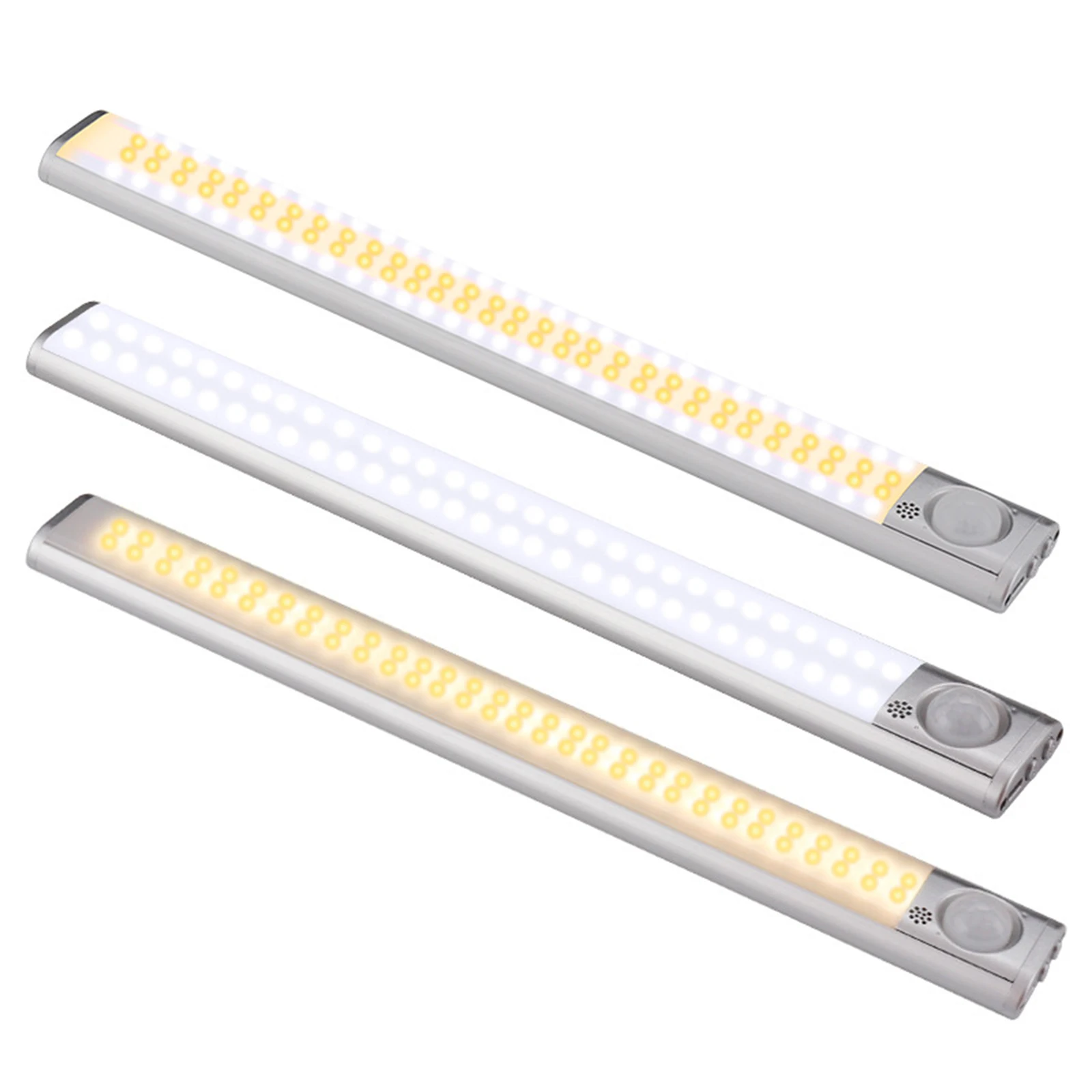 

120LED Closet Light Rechargeable Motion Sensor Under Cabinet Light Stick on Anywhere with Built-in Magnet