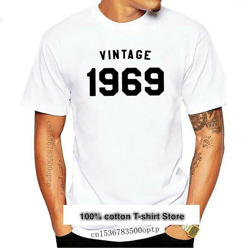 

Camiseta de 50 ° cumплинсы для мужчин и женщин, подарок для отца, Индивидуальный размер, новый подарок 1969