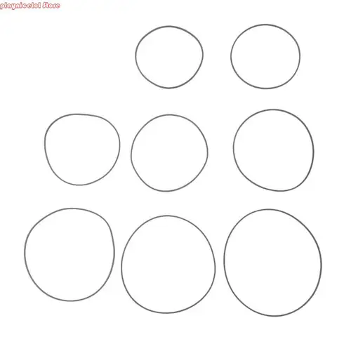 Квадратный резиновый ремень e8ba толщины 1,2 мм 105 мм-150 мм Сложная опция для квадратной ленты