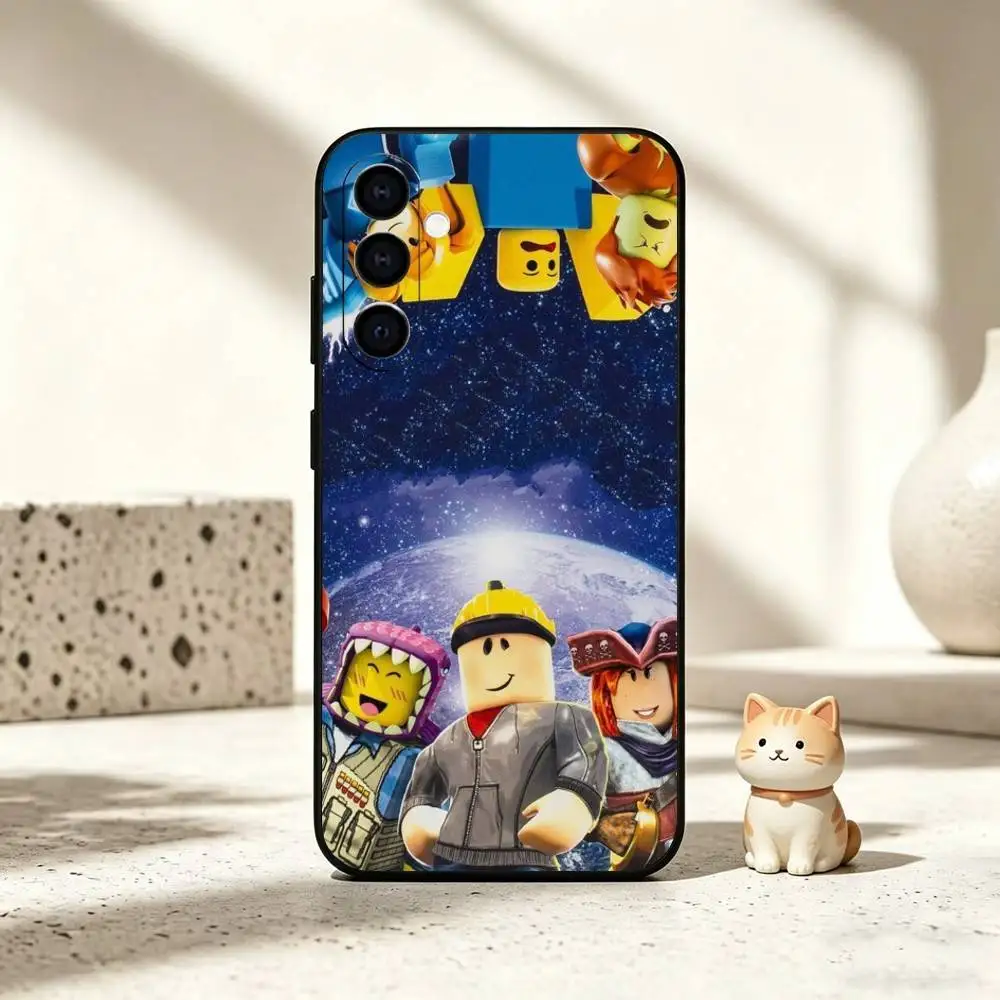 Фото Знаменитый чехол для телефона G-Game R-Roblox для Samsung Galaxy A73, A72, A71, A70, A53, A52, A51 и других моделей, мягкий черный чехол №2