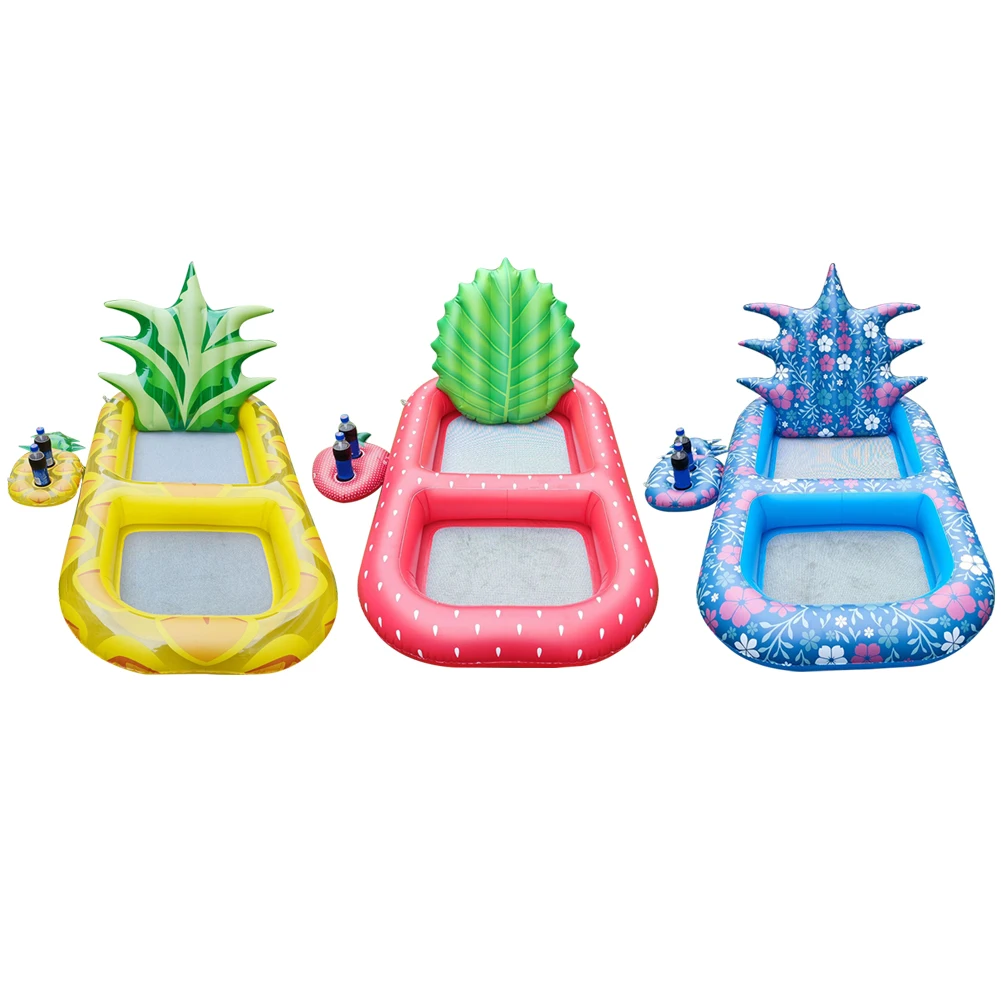 

Inflatable Swimming Pool Air Mattresses Pineapple Strawberry Shaped Floating Row Air Cushion Summer Water Float