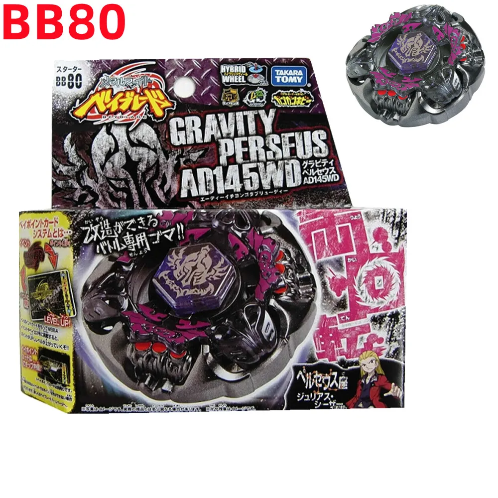 

✨✨✨Оптовая продажа 10 шт. подлинный Takara Tomy Gravity Perseus AD145WD Beyblade BB80 стартовый набор с BB115✨✨✨
