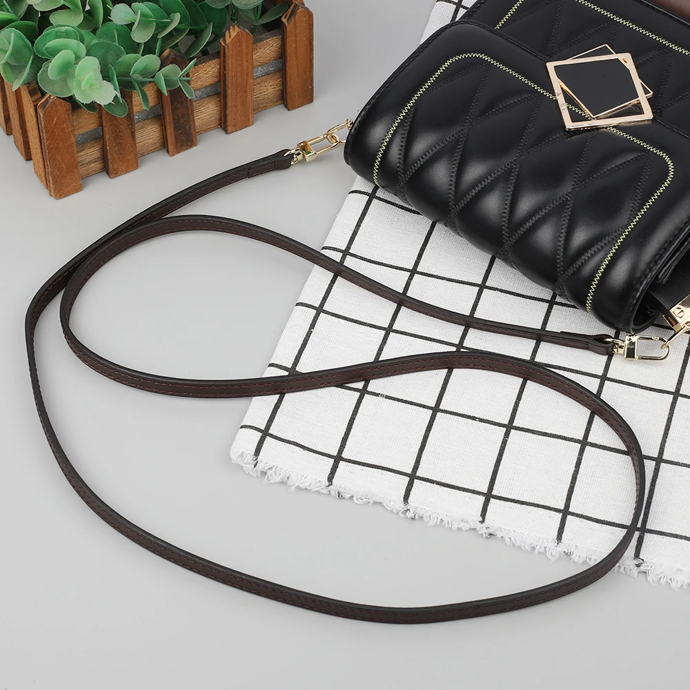 120cm Fashion Genuine Leather Shoulder Bags Strap IY Crossbody Handle Bag Strap Belts Buckle Bag Part & Accessories Long Belt