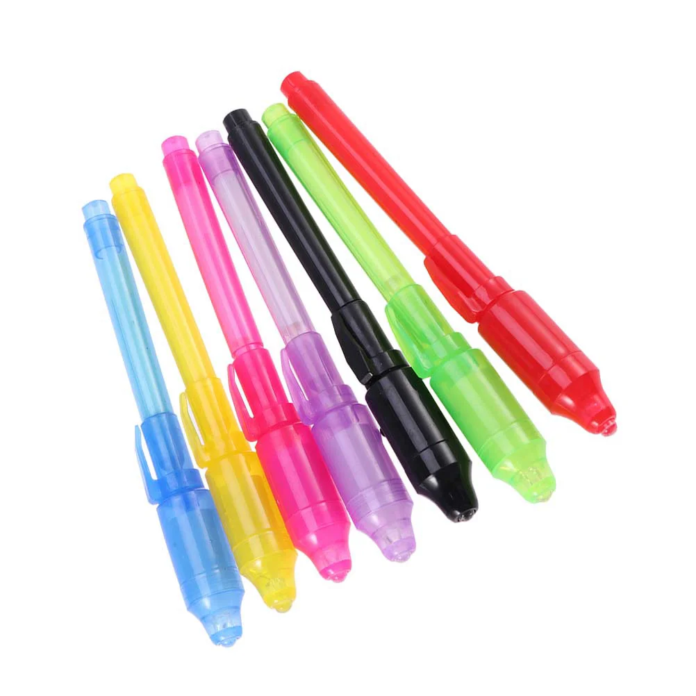 

20pcs Invisible Ink Pen Colorful Durable Multifunctional Spy Game Props Pen Money Checker Pen for Adults Children