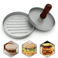 1 set aluminum alloy hamburger meat press hamburger meat beef bbq burger press patty maker mold kitchen gadget accessories