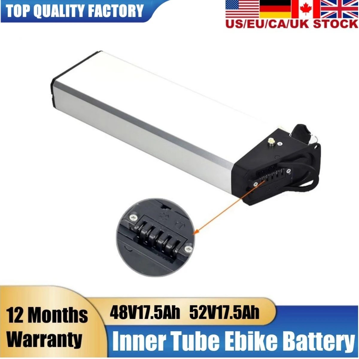 

Mate X Replacement Ebike Battery 48V 17.5Ah 52 Volt Electric Folding City Bike Li-ion AKKU E-bike Batteries For 500W 750W Motor