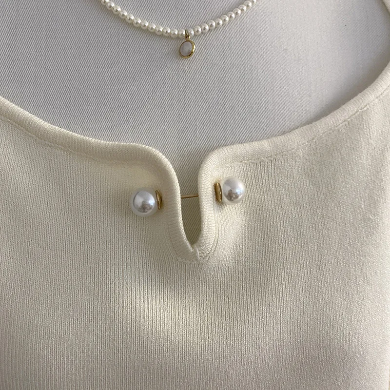 Женский жилет с квадратным воротником и открытой шеей длинным рукавом