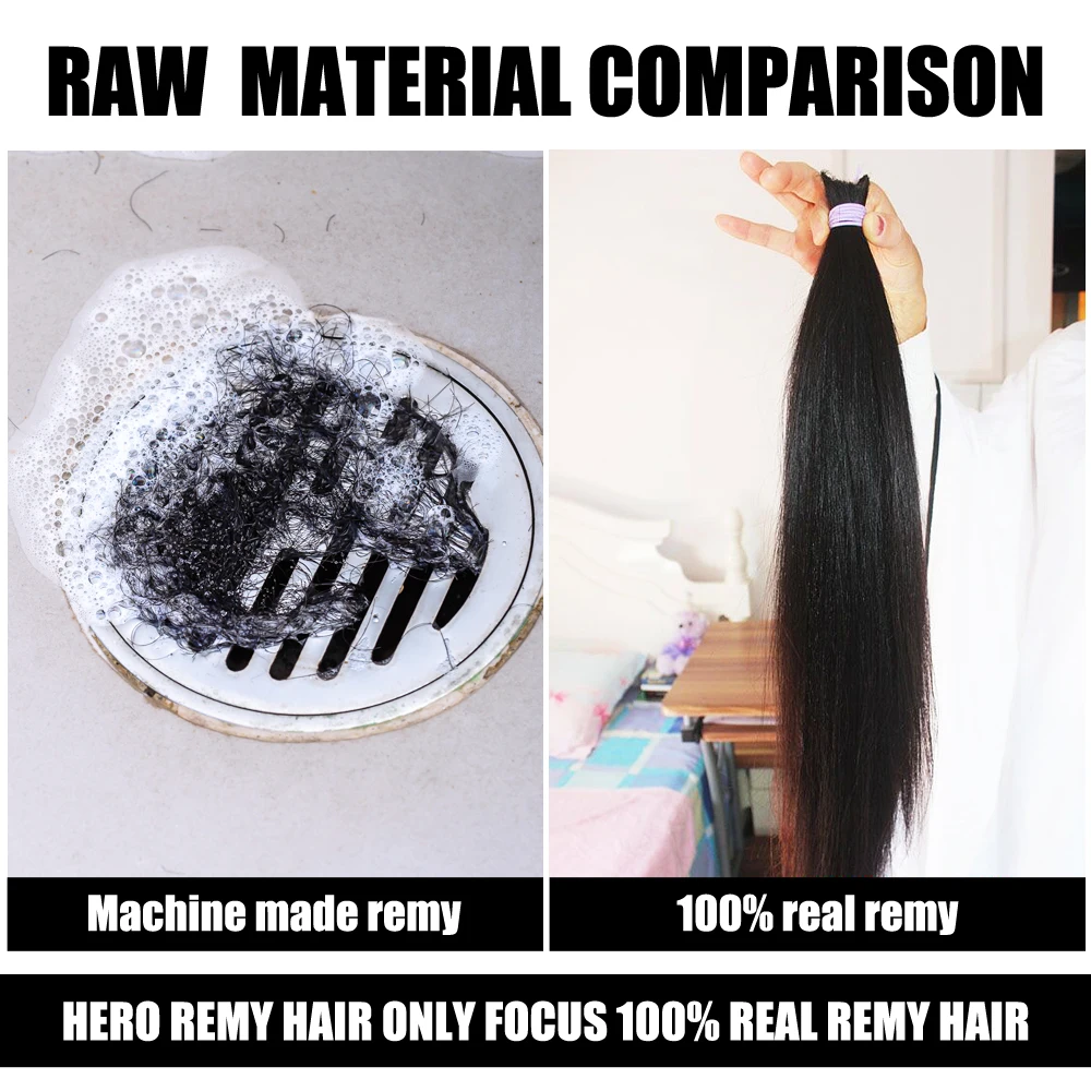 Фото 100% натуральные волосы Remy, прямые, индийские, от одного донора, натурального цвета, 50 г, для женщин, 16-24 дюйма. №5
