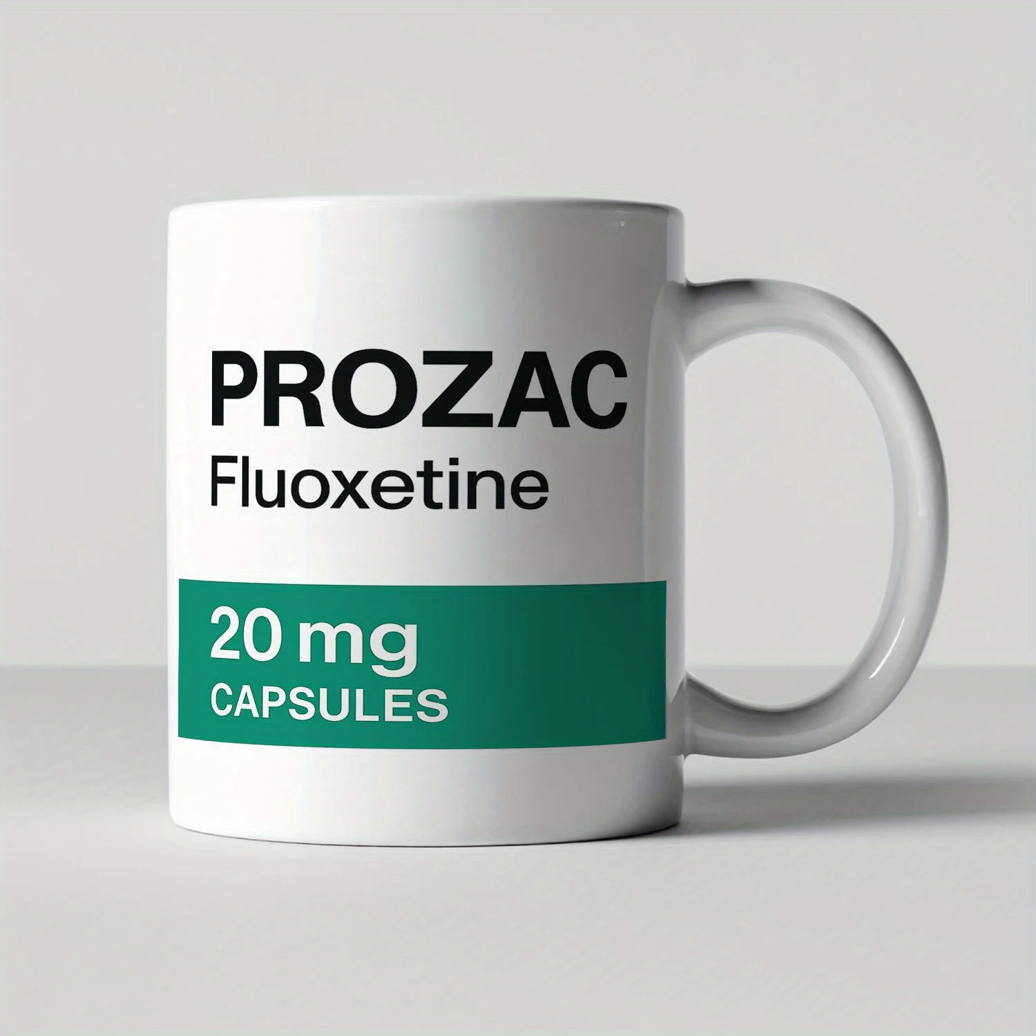 

Керамическая кружка Prozac 20 мг зелёная