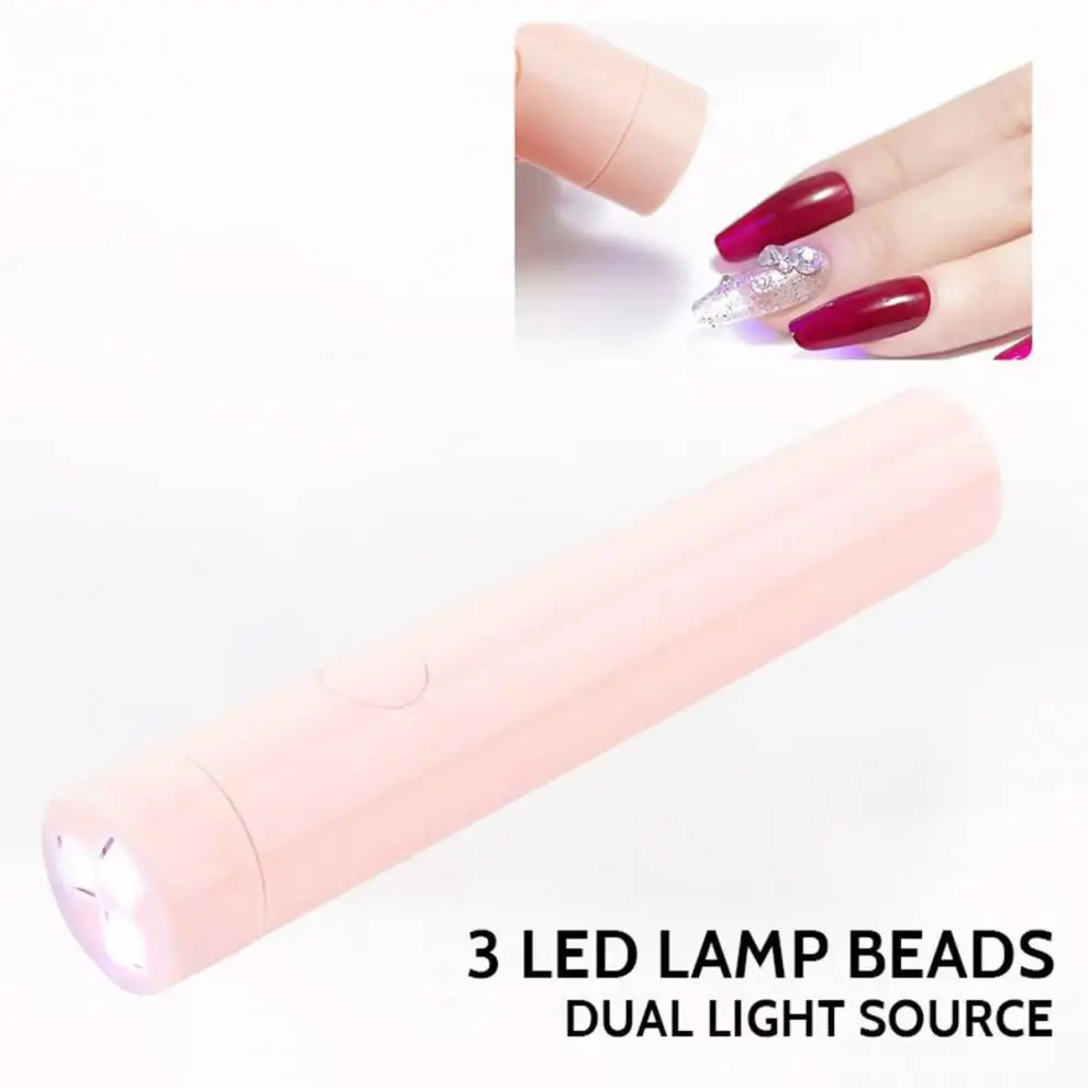 6w Uv Led Lamp USB Charging Handheld Mini Portable Adhesive Glue Uv Light Lamp Nail Accessories Nail Drying Lamp Diy Nails