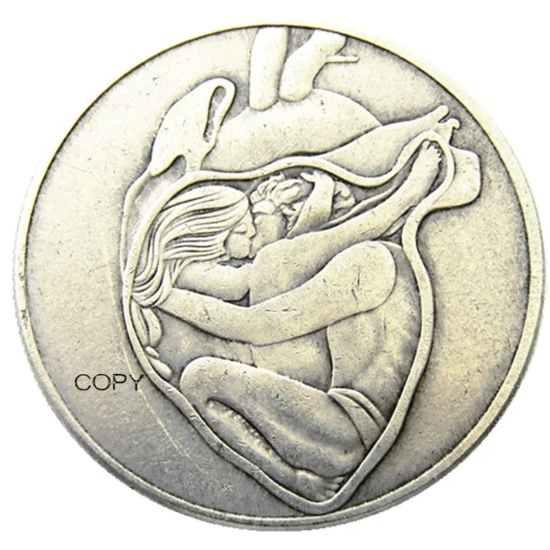 

Посеребренная копия монеты HB(162) Hobo Morgan Dollar