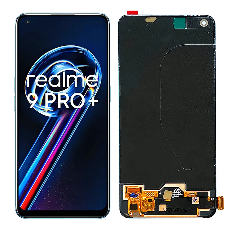 

for realme 9 pro + lcd monitor rmx3392 rmx3393 touch screen digitizer assembly for realme9 pro plus lcd