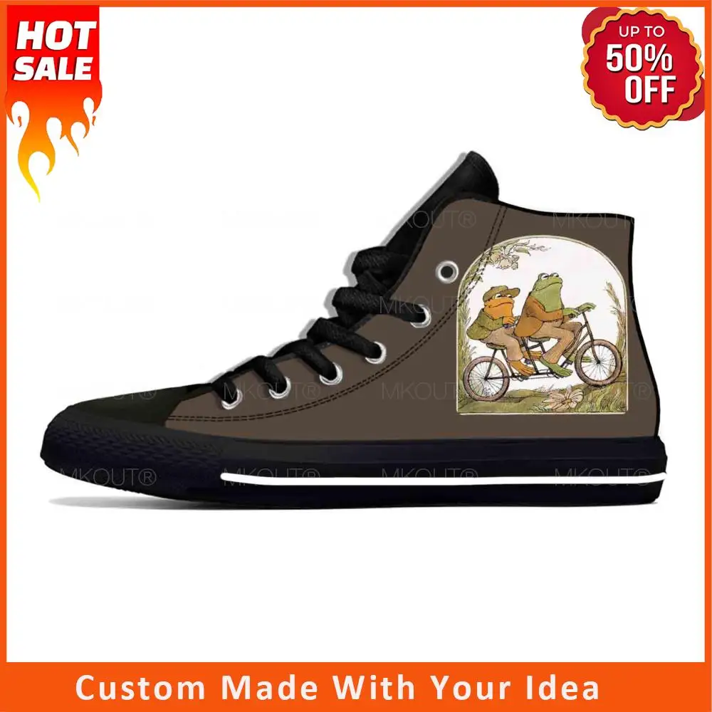 

Anime Cartoon Manga Frog And Toad-Be Gay Do Crime Casual Cloth Shoes High Top Lightweight Breathable 3D Print Men Women Sneakers