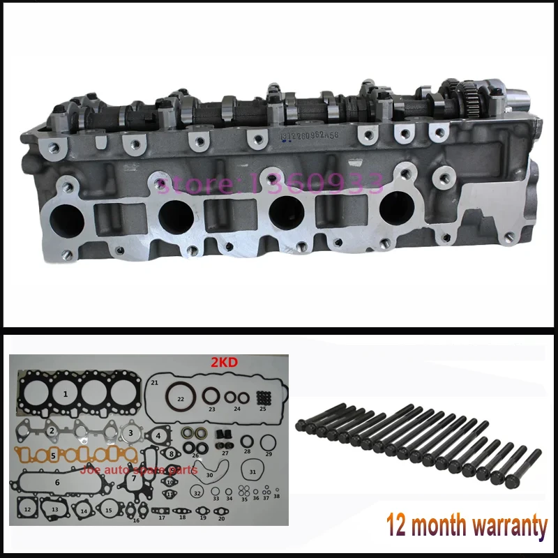 2KD 2KDFTV 2kd FTV двигатель в сборе болт прокладки головки блока цилиндров для Toyota Hilux