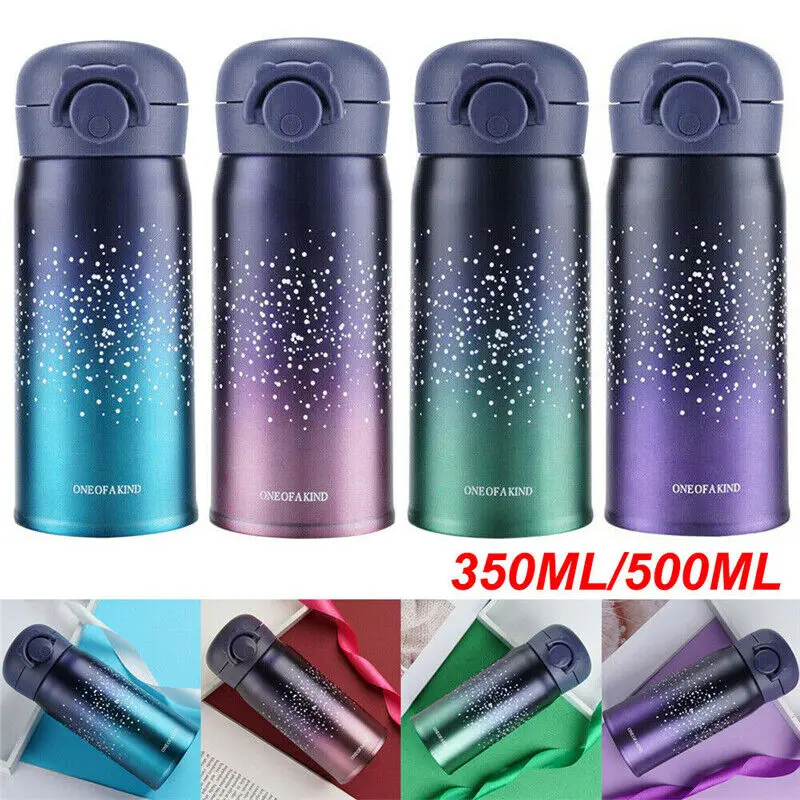 Вакуумная бутылка для воды из нержавеющей стали 350-500 мл спортивные пластиковые