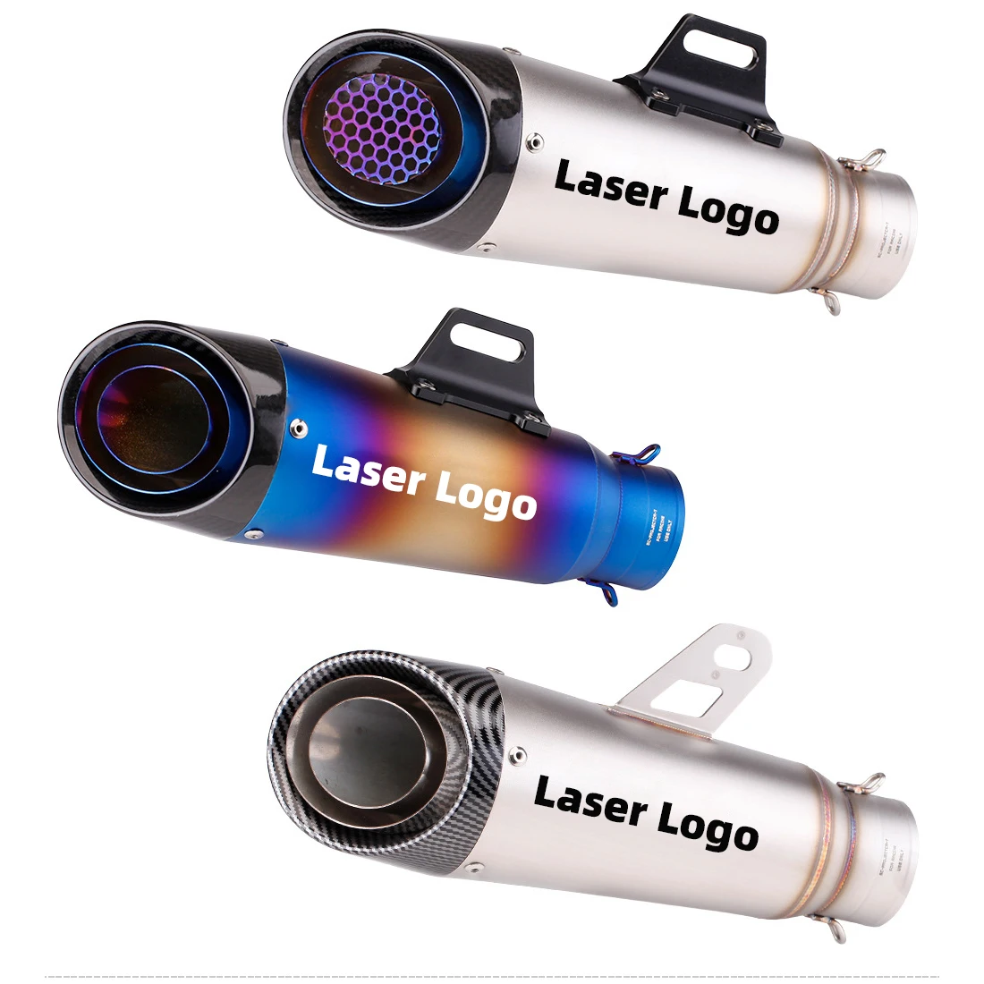 Универсальный выхлопной глушитель для мотоцикла sc 2/3 уровня 51/60 мм выхлопная