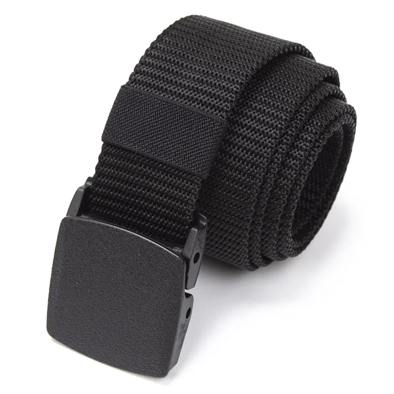 Automatic Buckle Men Nylon Webbin Belts Canvas Casual Fabric Tactical Belt Quality Accessories Military Jeans Army Waist Strap