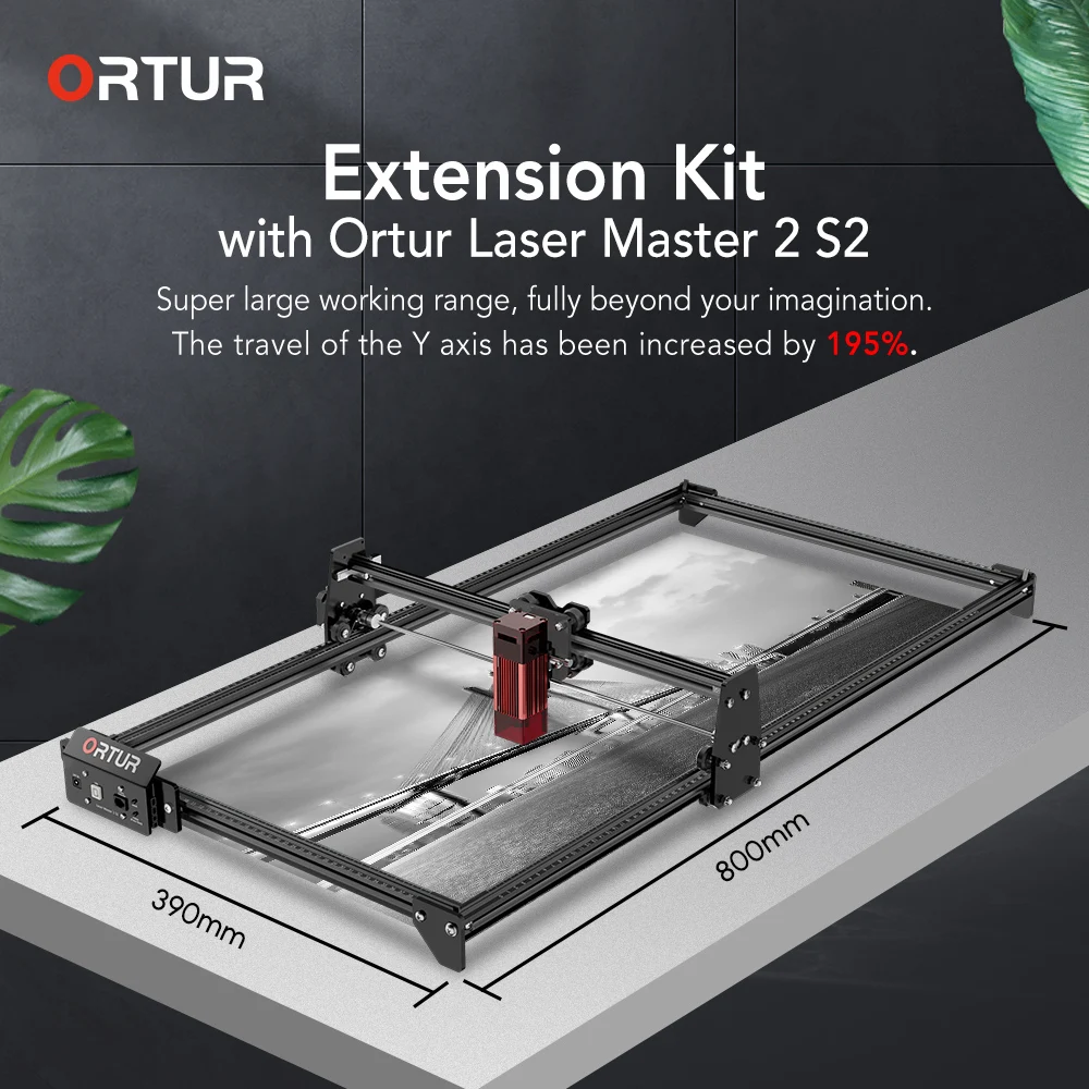 

Лазерный Гравировальный режущий станок Ortur Laser Master 2 S2 LU2-4 SF 5,5 Вт, точная лазерная маркировка с фиксированным фокусом для стекла, металла, керамики