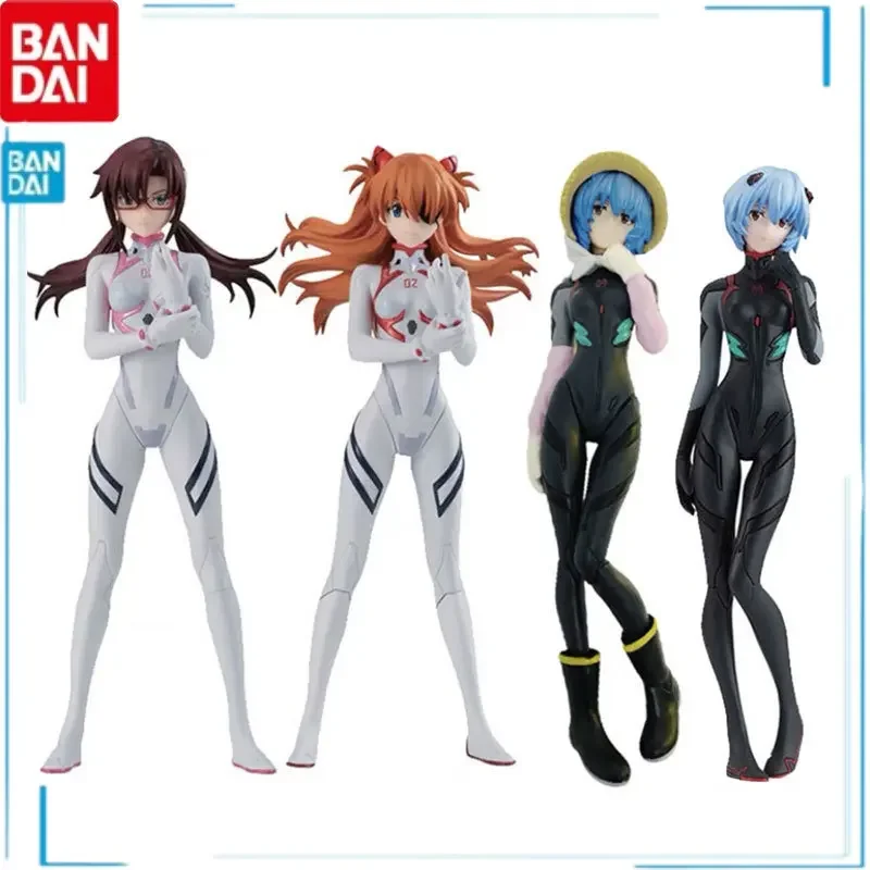 

BANDAI EVA Gashapon Asuka Langley Soryu Mari Makinami Illustrious Gasha Portraits Anime Action Figure Collection Kids Toy Gift