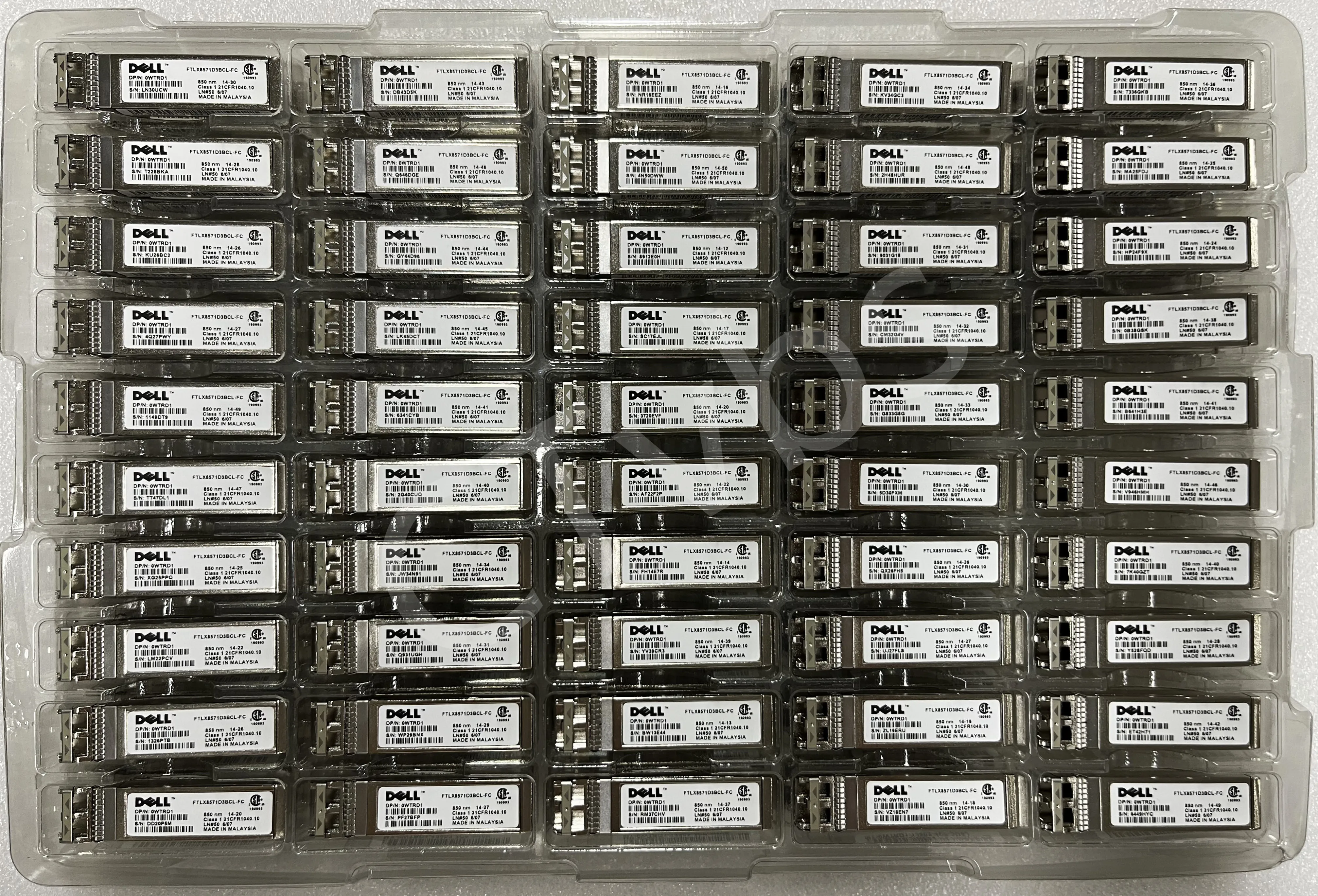 DELL WTRD1 10G SFP FTLX8571D3BCL-FC N743D SR 850nm Fiber Optic Transceiver Module