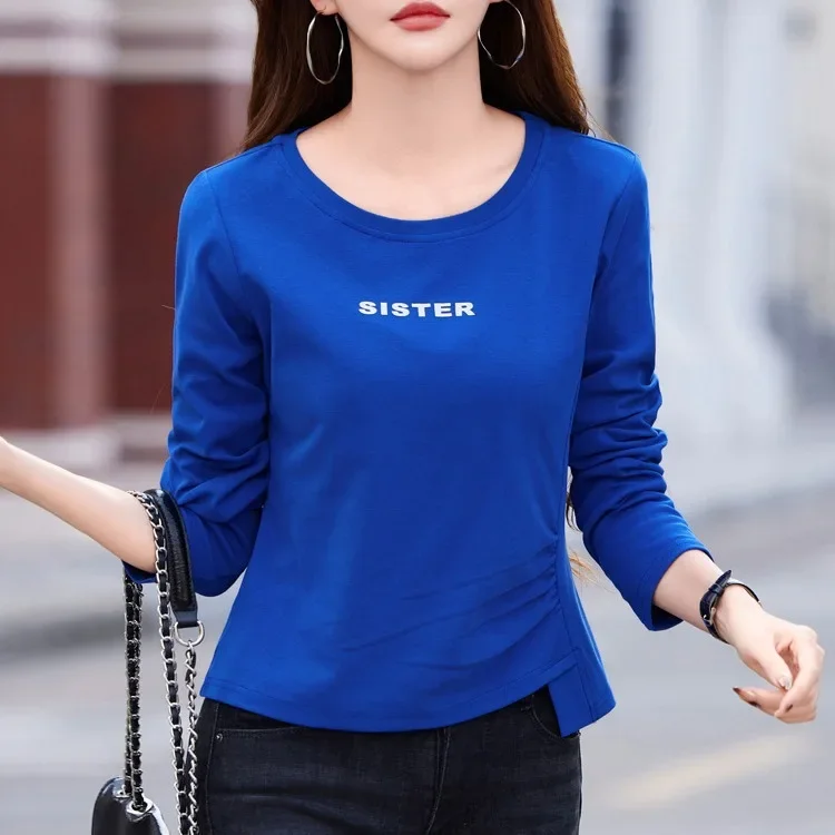 Модная хлопковая футболка свободного кроя женская с короткими рукавами новый