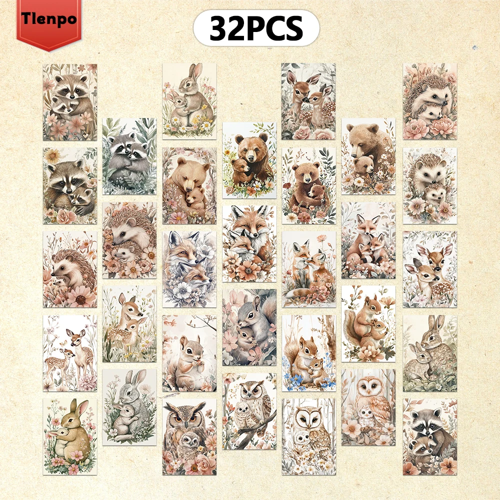 

Открытки с животными 32 шт.