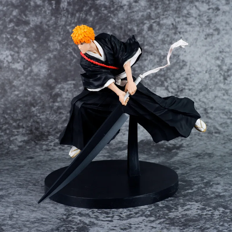 

Anime Figure BLEACH Toy Figures Kurosaki Ichigo Desktop Furnishing Articles PVC Doll Model Plate Desk Decor Collection Ornament