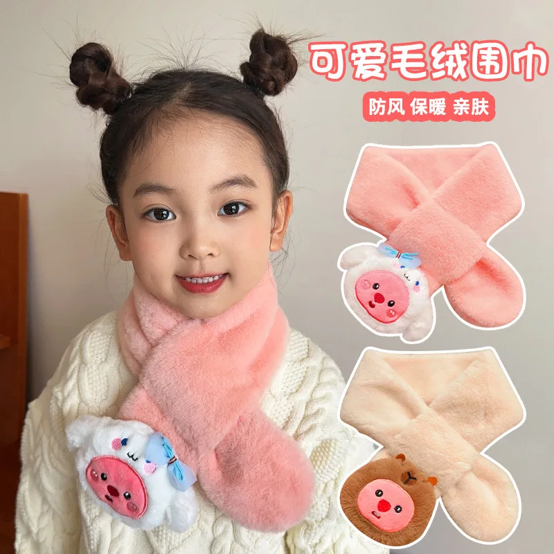 Шарф-петля с перекрестием зимний мужской и женский утолщенный холодный теплый