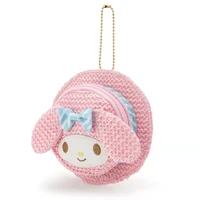 new sanrio kitty cat my melody straw hat shape coin purse loose purse storage bag pendant bag coin purse decorative bag gift