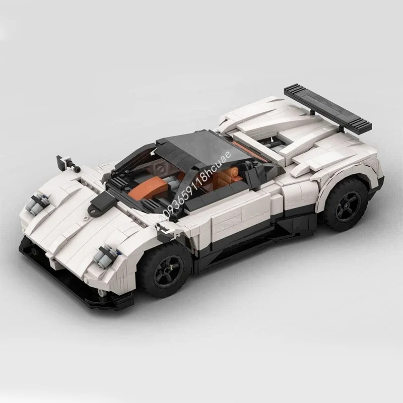 Набор для сборки модели MOC Pagani Zonda Porscheed из 1458 деталей, конструктор, архитектурные блоки, креативная идея, кирпичики, рождественский подарок для детей (art.: 3920db235ea86) - 3920db235ea86