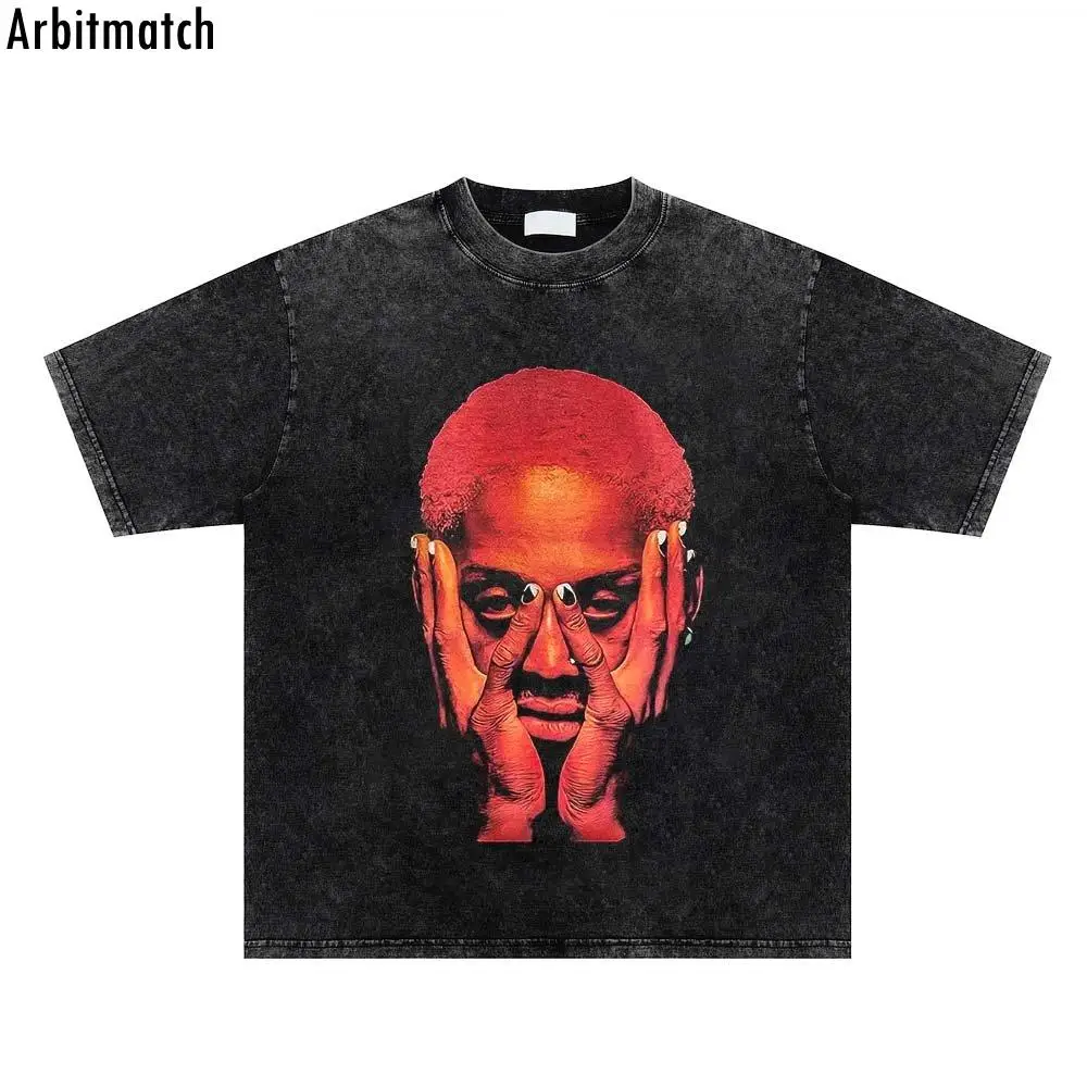 

Футболка Мужская/Женская хлопковая с круглым вырезом и принтом