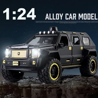 124 alloy g patton gx armored car model diecasts toy off road vehicles pull back car metal explosion proof car kids gifts