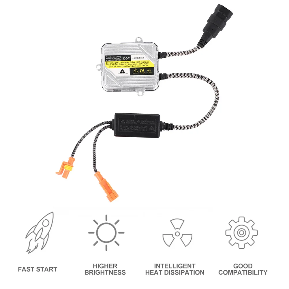 

2pcs DC Ballast Car Stabilizer Ballast for Car Stabilizer for Vehicle Xenon Lamp Ballast Fast Start Xenon